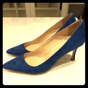 Manolo Blahnik Cobalt Blue Pumps 37